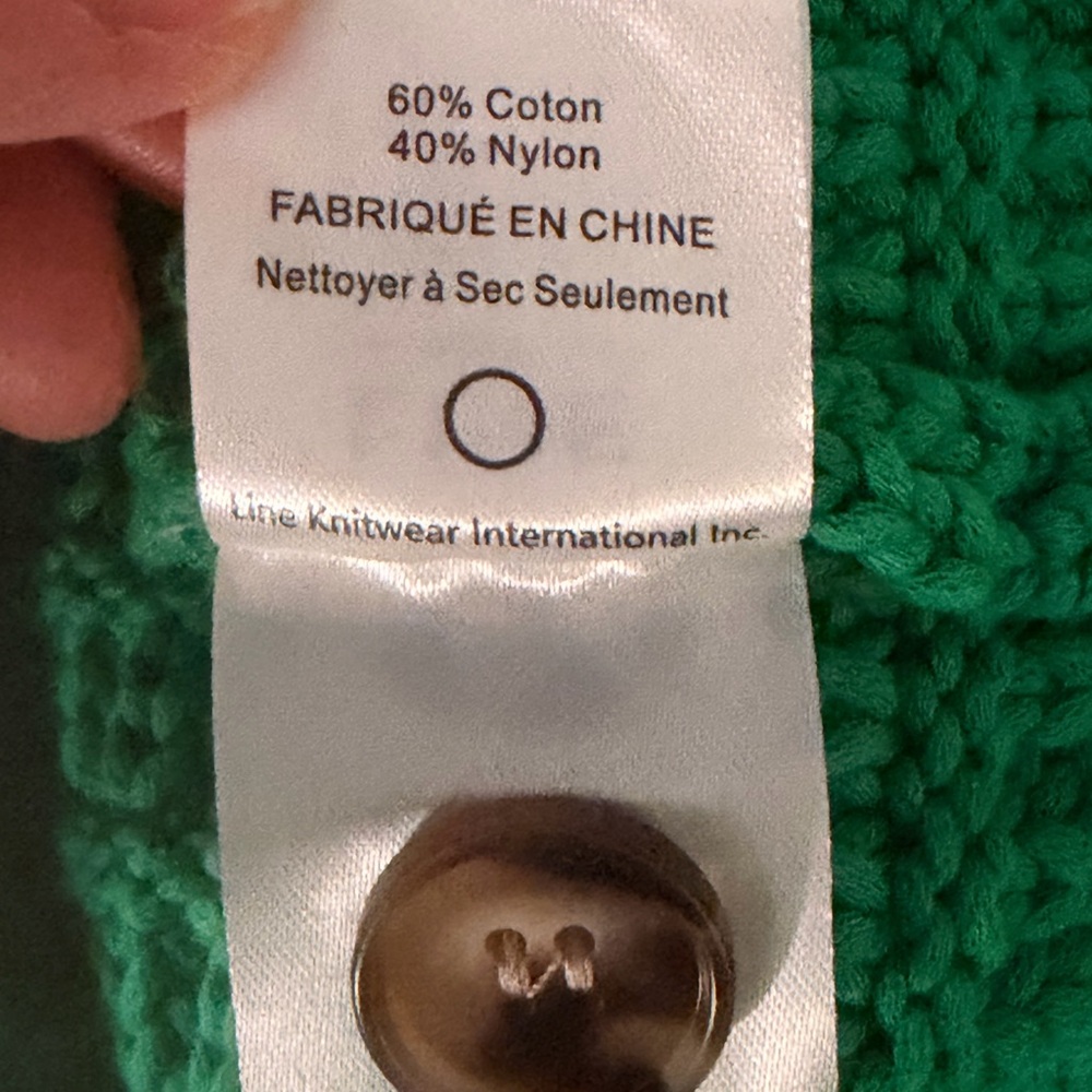 NWT Line Luna Cardigan in Kelly Green Green MSRP $225 Size Small - Picture 6 of 7